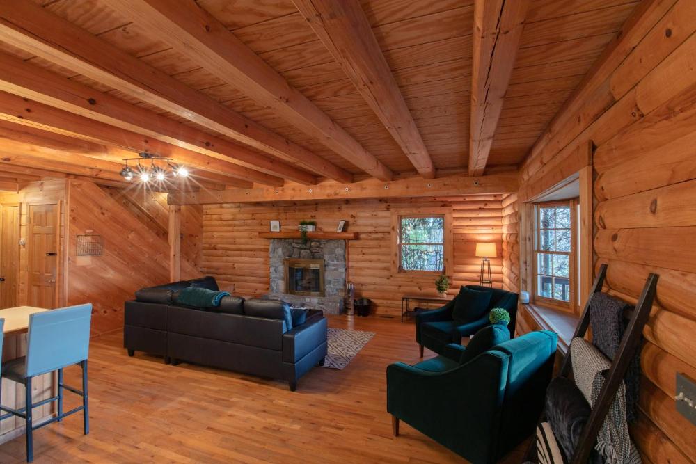 Treetops Cabin easy to Asheville with fast wifi and great view